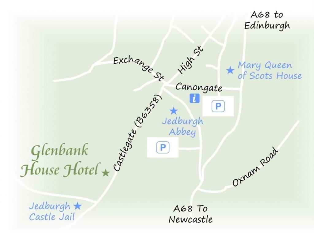 Glenbank House Hotel Джедборо Экстерьер фото